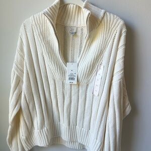 a new day Cream Turtleneck Sweater